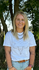 Boot-stitch Longhorn Tee