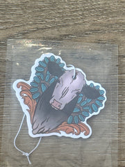 Black baldy UNSCENTED car freshener