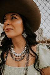 Diamond Shaped Concho Earring