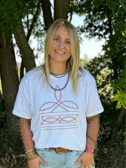 Boot-stitch Tee