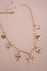 Charm Necklace Bow