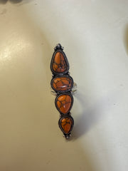 4 Stone Orange ring