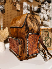 Evangeline Cowhide Backpack #10