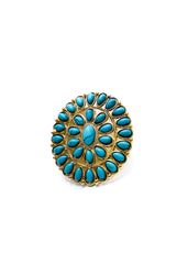 Turquoise Cluster Ring