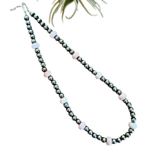 Sterling and Pink Necklace