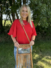 Clear Cowhide Crossbody