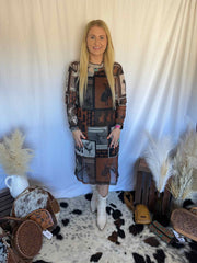 Cowtown Collage Dress