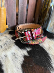 Floral Tooled Belt