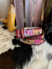 Floral Tooled Belt