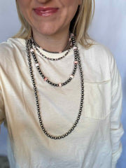 Sterling and Pink Necklace