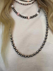 Sterling and Pink Necklace