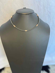 Sterling and Pink Choker Necklace