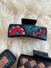 Hand Tooled Leather Hair Clip