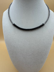 Black Onyx Heishi Choker