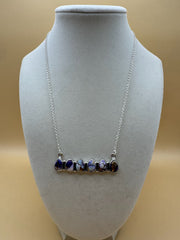 Violet Rose Bar Necklace