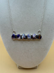 Violet Rose Bar Necklace