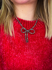 Turquoise Bow Necklace