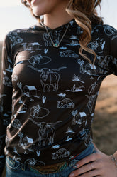 It's About to Get Western Kids Performance Hoodie