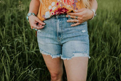 Rickey Rhinestone Jean Shorts