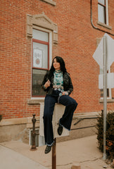 Fringe Faux Leather Jacket