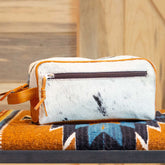 Toiletry Bag Tan/White