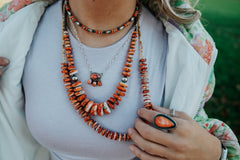 Sterling Lapis & Spiny 22"