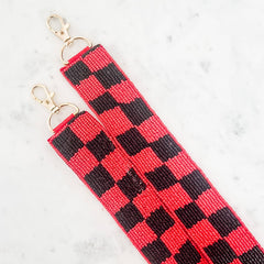 Red and Black Checkered Strap