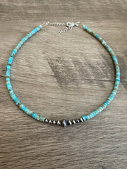 Sterling and Turquoise Choker