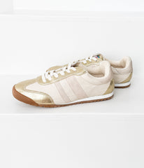 Madrid Sneaker in Beige/Gold