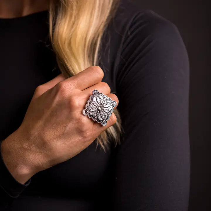 Silver Diamond Ring