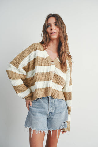 Striped Cardigan