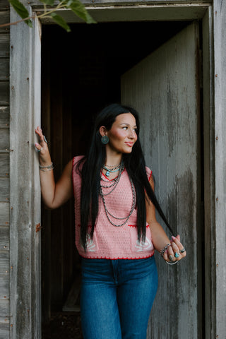 Rose Knit Vest