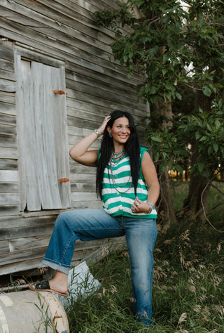 Sally Stripe Sweater Vest