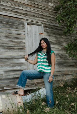 Sally Stripe Sweater Vest