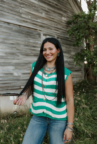 Sally Stripe Sweater Vest