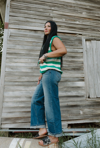 Sally Stripe Sweater Vest