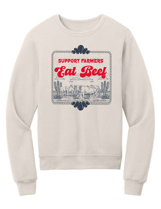 Support Farmers & Beef Crewneck