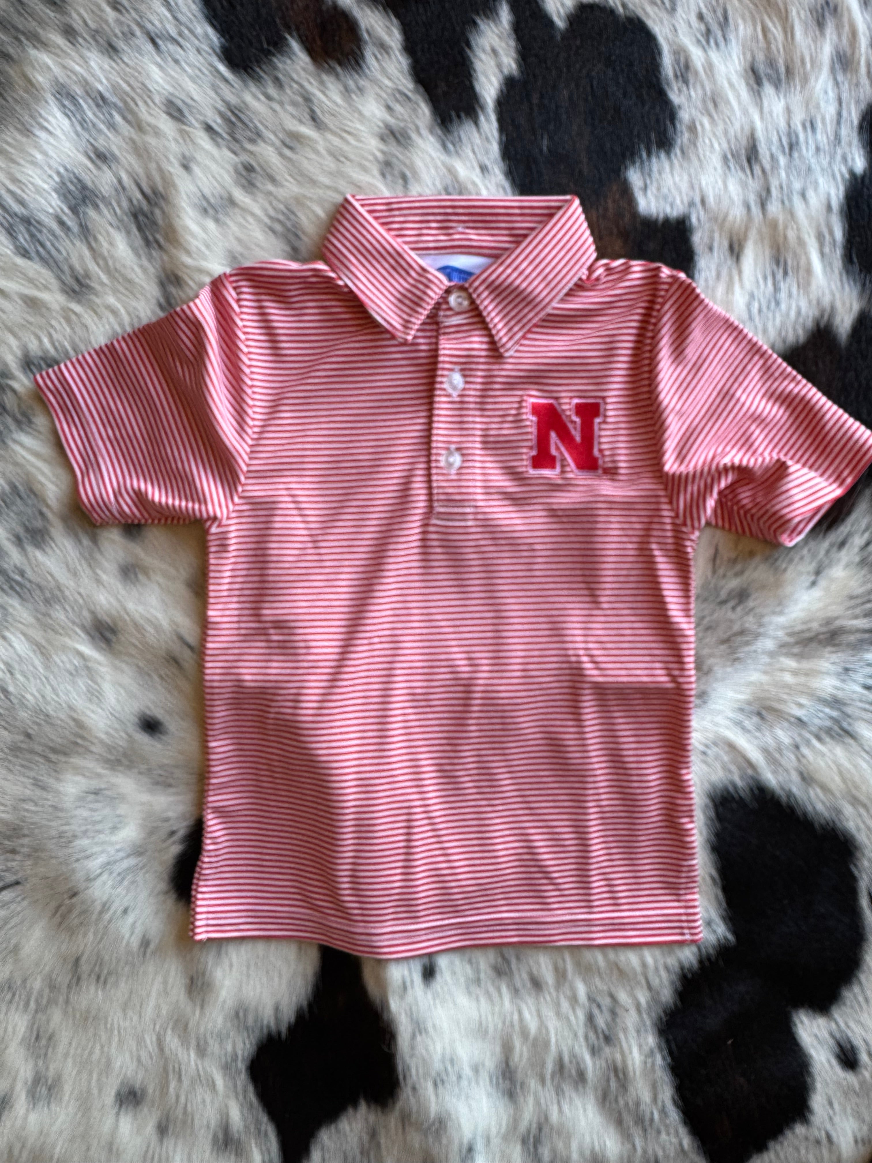 Boys Nebraska Polo Shirt