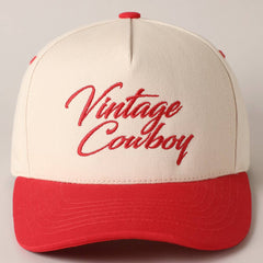 Vintage Cowboy Cap