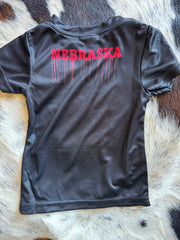 Boys Nebraska Helmet T-Shirt