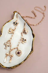 Charm Necklace Bow