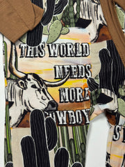 More Cowboys Bamboo Shorts Set