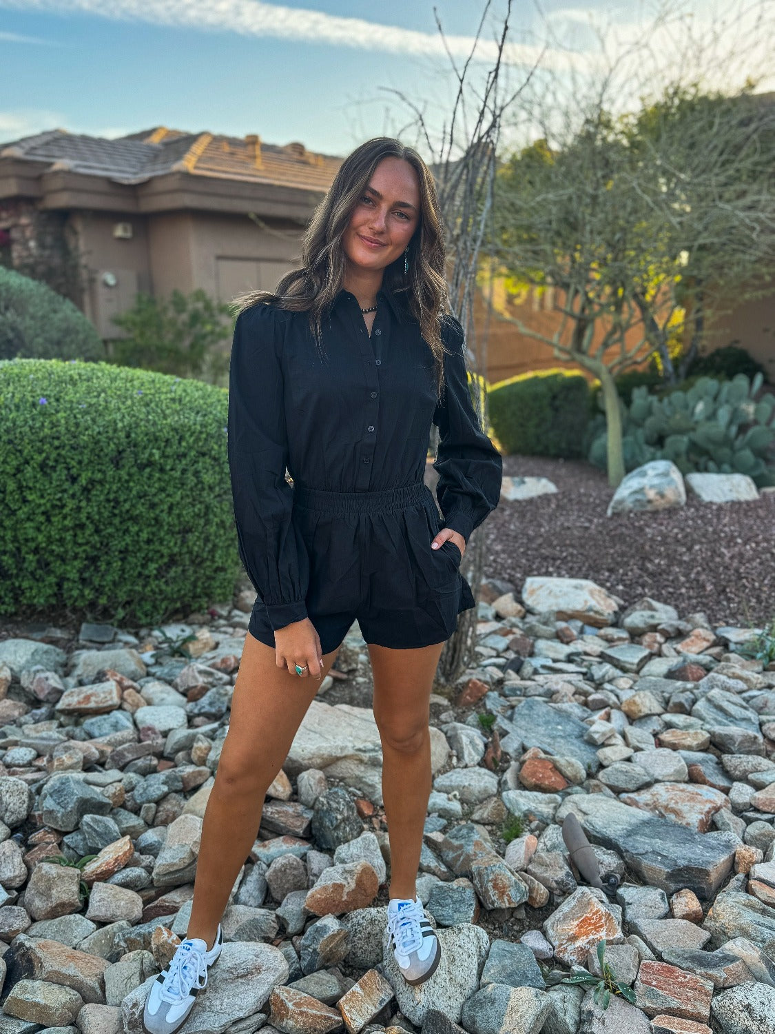 Betsy Bubble Sleeved Romper