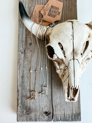 Dainty Boot Necklace