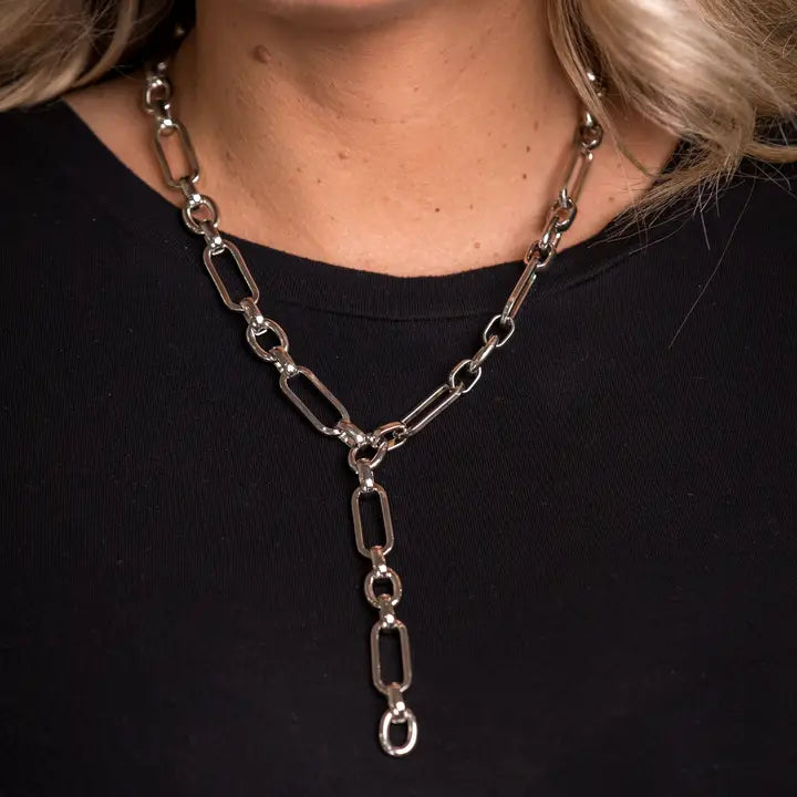 Chunky Silver Chain Necklace