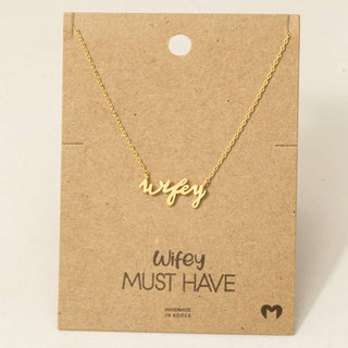 Wifey Necklace