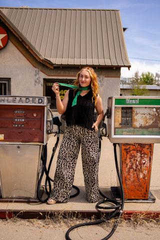 Off the track leopard