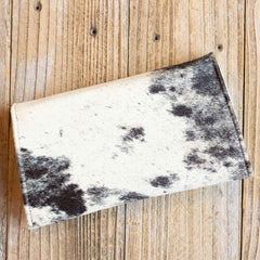 Crossbody Clutch White/Brown