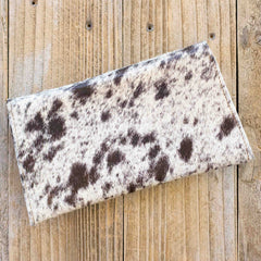 Crossbody Clutch Brown/White