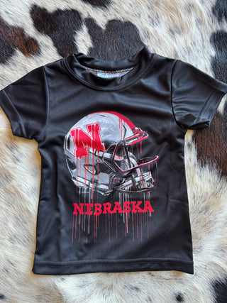 Boys Nebraska Helmet T-Shirt